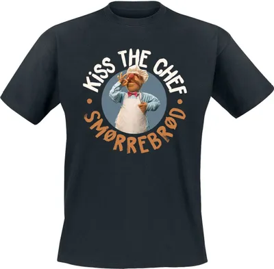 Produktbild von The Muppets T-Shirt Herren Kiss The Chef - Smorrebrod schwarz M