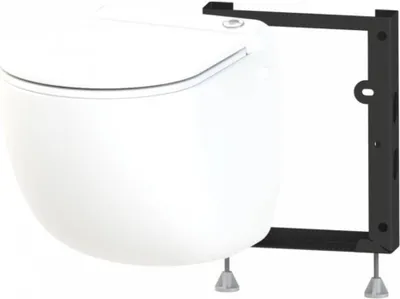 Produktbild von Sanibroyeur Sanicompact Comfort Eco WC mit Fäkalienzerkleinerer und Sitz, Weiß