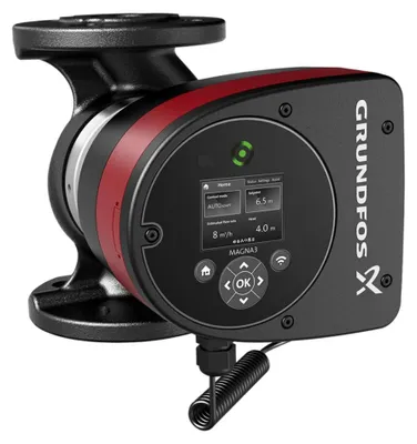 Imagen del producto de Bomba de circulación controlada electrónicamente GRUNDFOS MAGNA3_40-60F, presión nominal 6/10 bar, 220 mm, 1x230V, modelo para Alemania