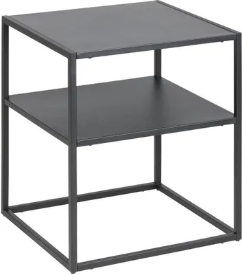 Image de Nachttisch >New Haven< in Schwarz aus Stahl - 45x50,5x40cm (BxHxT)