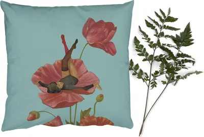 Produktbild von MuchoWow® Zierkissen Sofakissen Wohnzimmer Dekokissen 50x50 cm Träume - Vintage - Frauen - Komfort - Sofakissen