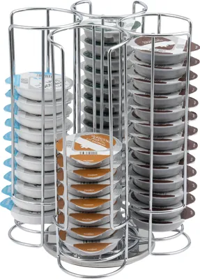 Productafbeelding van Bremermann draaibare capsulehouder voor 56 TASSIMO capsules, verchroomde capsuledispenser