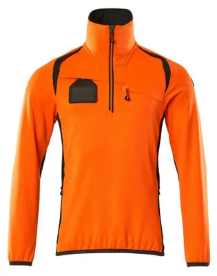 Produktbild von MASCOT® Fleecepullover mit kurzem Reißverschluss 19303-316-1418 Hi-vis Orange/Dunkelanthrazit M
