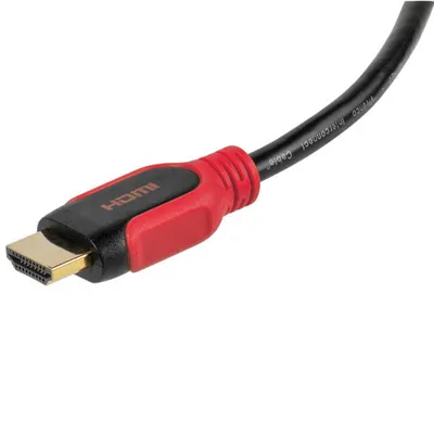 Produktbild von ViVanco™HDMI 1.4 1.5m, 1,5 m, HDMI Typ A (Standard), HDMI Typ A (Standard), 4096 x 2160 Pixel, 3D, Rot