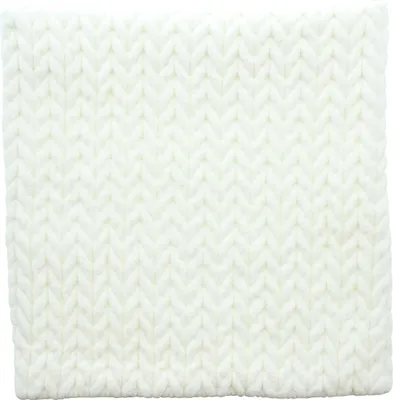 Produktbild von Kissenhülle Zopfmuster creme 45x45cm samtig