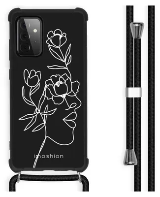 Obrázek produktu pro imoshion Designové pouzdro s páskem Samsung Galaxy A72 - Woman Flower Black