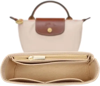 Produktbild von Handtas Organizer Mini, Filz, 16 x 5 x 8 cm, mit mehreren Fächern, für die Tasche