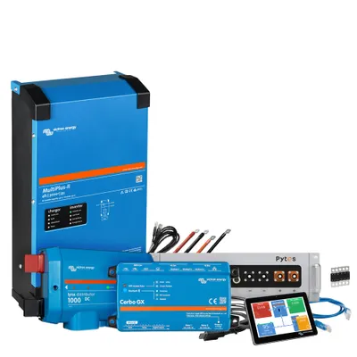 Produktbild von Offgridtec Backup-Kit 5,12kWh Pytes V5a Akku - Victron MultiPlus II 48/3000 Wechselrichter 1-Phasig