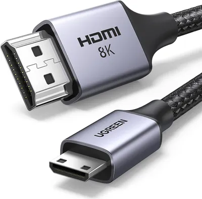 Zdjęcie produktu dla Kabel Ugreen HD163 15514 mini HDMI / HDMI 2.1 8K 1m - szary