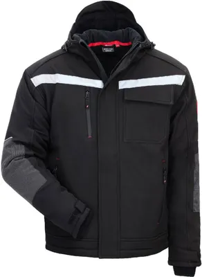 Produktbild von Nitras Motion Tex Plus Winter-Softshelljacke | Gr. L | Arbeitsjacke | schwarz