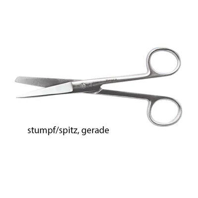 Produktbild von megro chirurgische Schere 14,5 cm gerade spitz/stumpf
