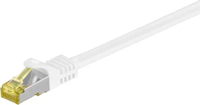 Produktbild von goobay RJ-45 Netzwerkkabel 1,5 m weiß bis zu 10,00 Gbit/Sek. bis zu 500 MHz, 1 St.