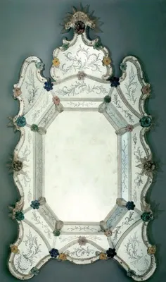 Produktbild von Casa Padrino Luxus Barock Spiegel Mehrfarbig - Prunkvoller Wandspiegel im Venezianischen Stil - Hotel Möbel - Schloss Möbel - Barock Möbel - Luxus Möbel im Barockstil -  Italy