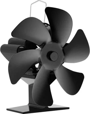 Image de Ventilateur de cheminée à 6 pales, fonctionnement silencieux - Poêle à bois - Ventilateur de cheminée ouverte