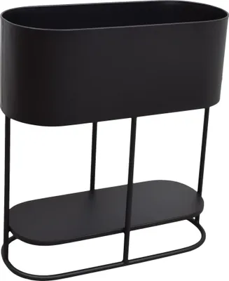 Produktbild von LOFT42 Flora Blumentopf rechteckig - Metall - Schwarz - 55x70x20