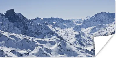 Produktbild von MuchoWow® Poster Alpen - Berg - Schnee 40x20 cm - Poster für die Wand - Poster Schlafzimmer