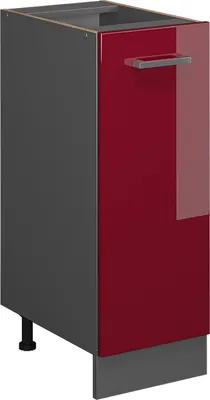 Produktbild von Apothekerschrank Vicco R-Line Rot Hochglanz 30 cm ohne Arbeitsplatte, Model 37831