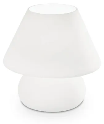 Immagine prodotto di Lampada Da Scrivania-Ufficio Moderna Prato Vetro Bianco 1 Luce E27 Small