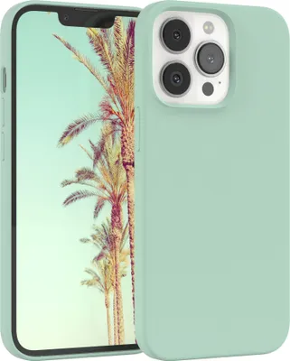 Produktbild von EAZY CASE Silikonhülle für Apple iPhone 13 Pro Silikon Backcover Schutz in Grün