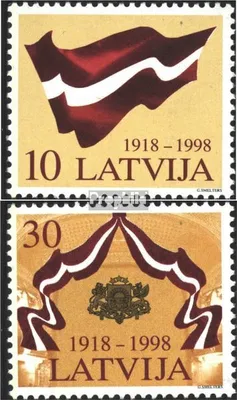 Produktbild von Briefmarken Lettland 1998 Mi 490-491 (kompl.Ausg.) postfrisch Unabhängigkeit