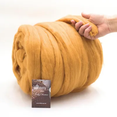 Image de Hobby YARN - Softy Charme – 100 % laine vierge, 1 kg, laine à feutrer mérinos XXL, fil à feutrer extra-épais pour le feutrage à sec et humide 47429 Autumn Maple