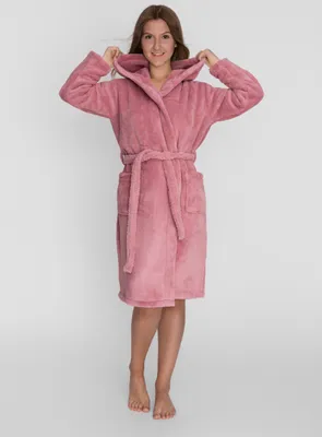 Obrázek produktu pro Teplý župan Wellsoft - Tuva Home - Uni pro muže a ženy Velmi měkký silný župan, barva: Powder Pink, velikost: S/M