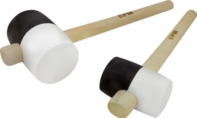 Produktbild von Schwarz-Weisser Gummihammer Mit Holzgriff 900G - E-420-4290