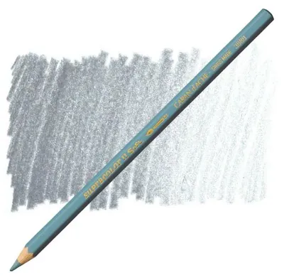 Obrázok produktu pre Akvarelová pastelka „Supracolor“, sivá, šesťhranná, CARAN D'ACHE 3888.005