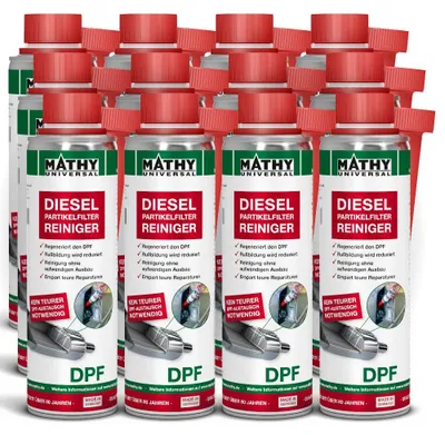 Produktbild von MATHY-DPF Dieselpartikelfilter-Reiniger 12 x 300 ml - Diesel-Additiv für DPF & Abgassystem