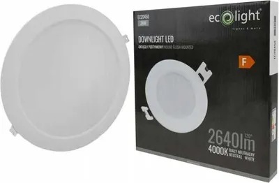 Image de Downlight Led P/T Round 24W 4000K White Dl-1