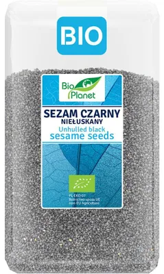 SEZAM CZARNY NIEŁUSKANY BIO 1 kg - BIO PLANET