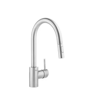 Productafbeelding van GROHE Concetto, Tahem, Roestvrij staal, Éénhendelbediening, Zelfsluitend, Type U, Keramisch