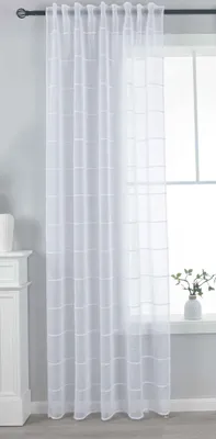 Produktbild von Gardine HxB 245x145 cm Natur Classic »VALENCIA« Multiband Aufhängung Scherli Transparent Leinen-Optik, 2023410