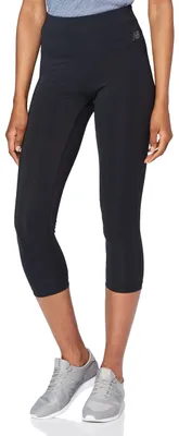 Productafbeelding van New Balance dames sportbroek, hoge taille, capri model, zwart, maat XS