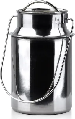 Produktbild von Stahlkanne Metallkanne Milchkanne Retro 2,5 l