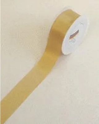 Produktbild von Goldina® 8172040150025 Doppelsatinband - 40 mm x 25 m, gold