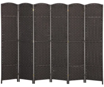 Obrázok produktu pre Rozdeľovač priestoru – skladací | Farba: hnedá | Rozmery: 240 x 1,6 x 170 cm