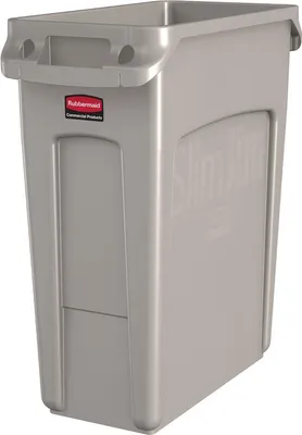 Produktbild von Rubbermaid - Slim Jim mit Luftschlitze 60 Liter - Polyethylene - Beige