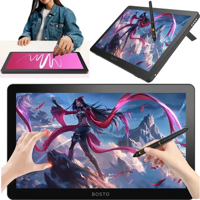 Zdjęcie produktu dla Profesjonalny Tablet Graficzny Bosto Bt-19hdt(P) Dotyk Lcd 1920x1080
