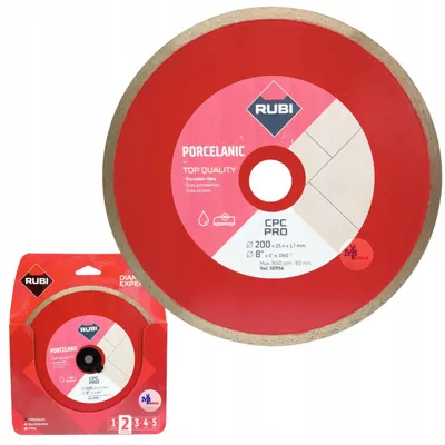 Obrázok produktu pre Diamantový kotúč Rubi Cpc 200 X 25,4 mm Pro na porcelánovú kameninu