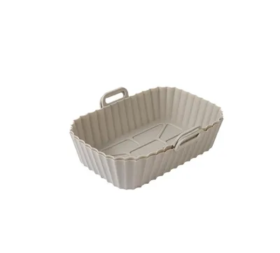Produktbild von 2-tlg. Silikonform für Heißluftfritteusen - 20 x 13 x 6 cm, Antihaft & Lebensmittelecht