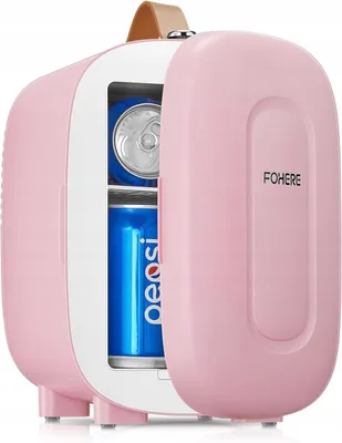 Zdjęcie produktu dla Różowa Mini Lodówka 5-Litrowa Na Kosmetyki, Napoje Zasilacz Usb 220 V