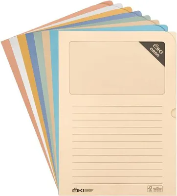 Obrázek produktu pro Sada papírových složek formátu A4, gramáž 90 g/m², z udržitelných materiálů