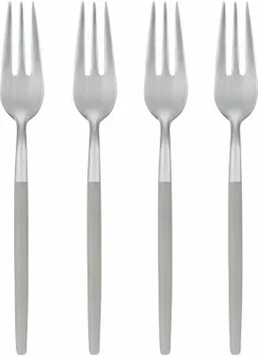 Immagine prodotto di Blomus set di 4 forchettoni Maxime Mourning Dove, acciaio inox, plastica, 15 cm, 64353