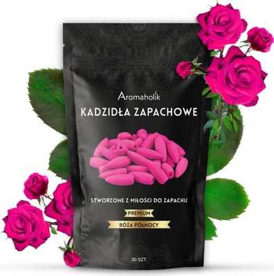 Image de Encens naturel à la rose AROMAHOLIK XL, 30 pièces