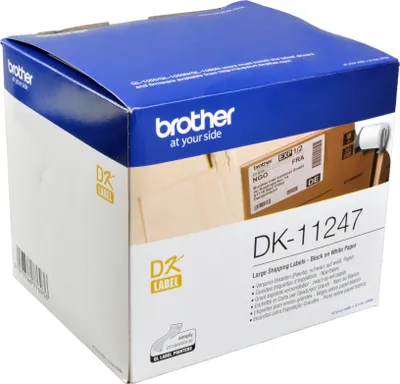 Produktbild von Brother DK-11247, Schwarz auf weiss, 180 Stück(e), DK, Schwarz, Weiß, Thermodirekt, China