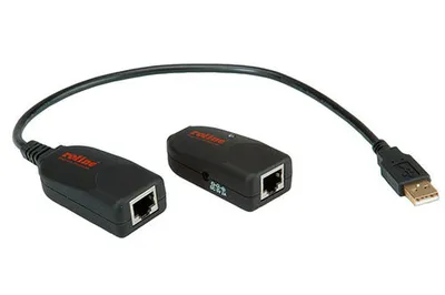 Zdjęcie produktu dla ROLINE USB 2.0 Extender over RJ-45, Przezroczysty