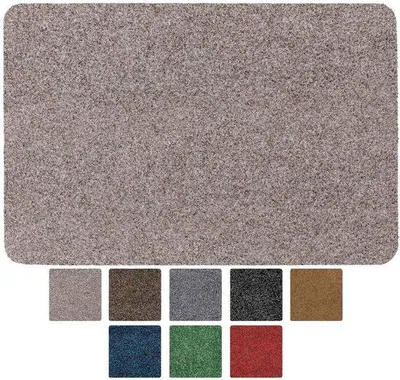 Imagen del producto de Ibenzoa® – Alfombrilla antideslizante color marrón claro, robusta, resistente al agua y fácil de limpiar, con base de goma TPE, ideal para la entrada, pasillo, cocina y oficina