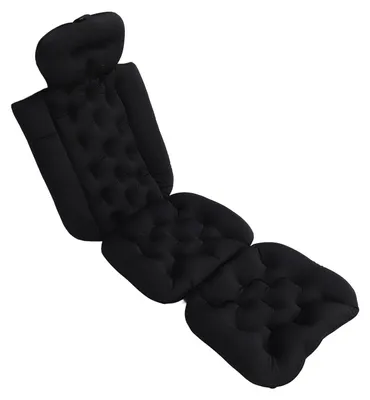 Immagine prodotto di Cuscino da bagno ergonomico - Cuscino per vasca da bagno - Base antiscivolo - Rimovibile/Lavabile - Ventose robuste - Utilizzo confortevole - Materassino da bagno