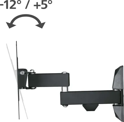 Image de Hama Support mural pour TV FullMotion (noir)